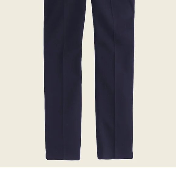 NWT J.Crew Martie  High-Waist slim crop pant Navy - Picture 4 of 5